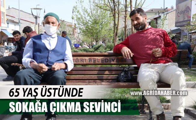 Ağrı'da 2 ay sonra sokağa çıkan İbrahim dede "özgürlüğün" tadını çıkardı
