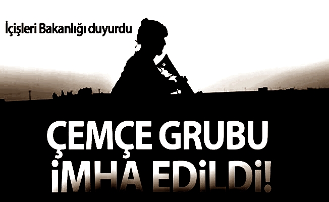 İçişleri Bakanlığı; PKK'nın Çemçe Grubu İmha Edildi