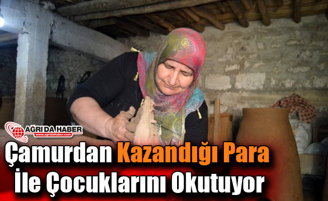 Çamurdan Kazandığı Para İle Çocuklarını Okutuyor