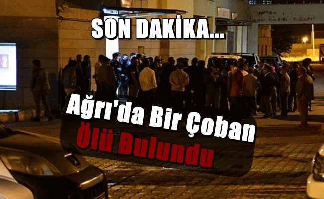 Ağrı#039;da Bir Çoban Ölü Olarak Bulundu