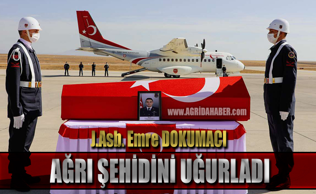 Ağrı Şehidi Jandarma Astsubay Emre Dokumacı'yı Son Yolculuğuna Uğurladı