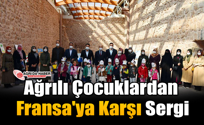 Ağrılı Çocuklardan Fransa'ya Karşı Sergi