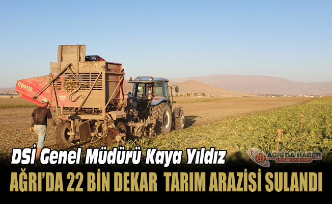 Ağrı'da Sulama Sezonu Tamamlandı