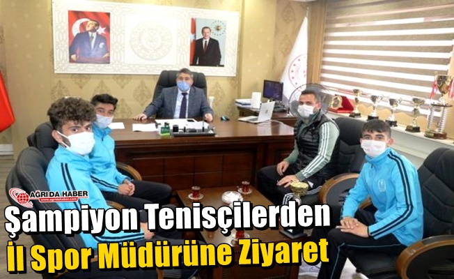 Şampiyon Tenisçilerden İl Spor Müdürüne Ziyaret