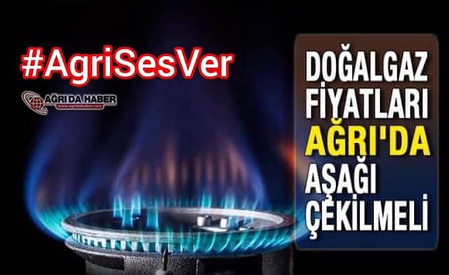 Ağrı'da Doğalgaz Fiyatlarına Tepki Devam Ediyor