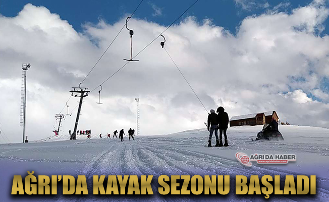 Ağrı'da kayak sezonu geçde olsa başladı