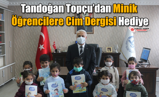 Tandoğan Topçu’dan Minik Öğrencilere Cim Dergisi Hediye
