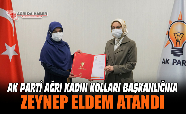 agri ak parti il kadin kollari baskanligina yeniden zeynep eldem secildi