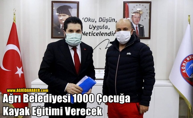 Ağrı Belediyesi 1000 Çocuğa Kayak Eğitimi Verecek