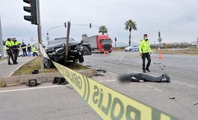 Ünlü iş adamı kaza geçirdi!