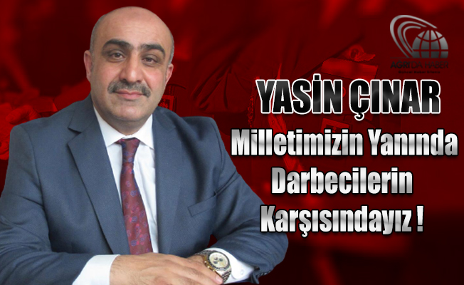 Diyanet-sen Ağrı şube Başkanı Yasin Çınar'dan Generallere tepki