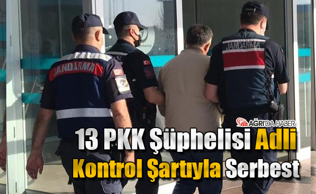 13 PKK Şüphelisi Adli Kontrol İle Serbest Kaldı