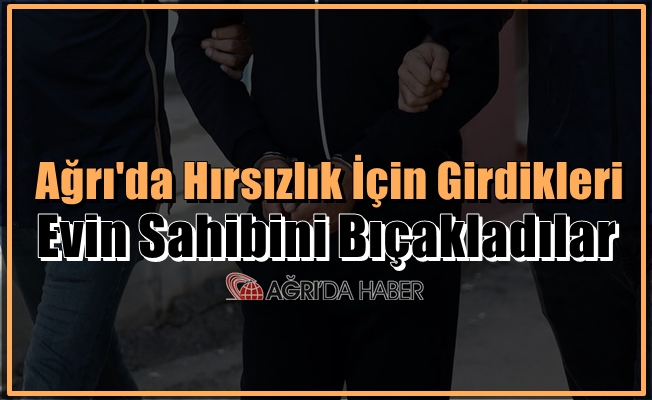 Ağrı'da Hırsızlık İçin Girdikleri Evin Sahibini Bıçakladılar