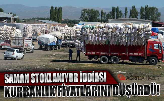 Ağrı'da Saman stoklandığı iddiası kurbanlık fiyatlarını düşürdü