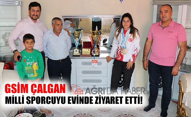 GSİM ÇALGAN Milli Sporcuyu Evinde Ziyaret Etti!