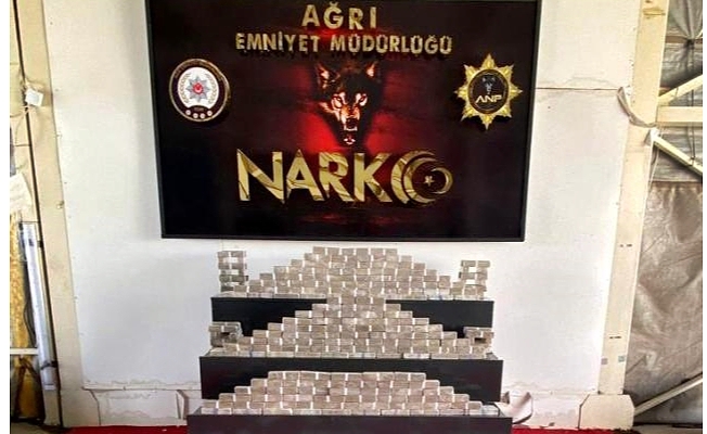 Ağrı'da 97 kilo 500 gram eroin ele geçirildi