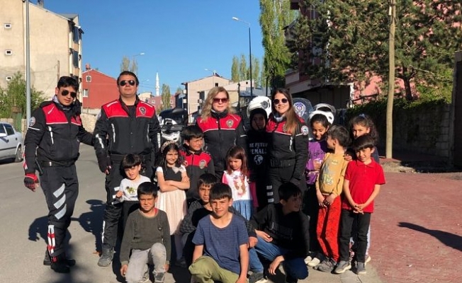 Ağrı'da Yunus Polis Timi çocukların hayalini gerçekleştirdi