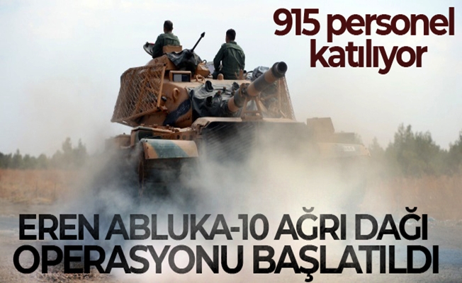 Ağrı'da 'Eren Abluka-10 Ağrı Dağı' operasyonu başlatıldı