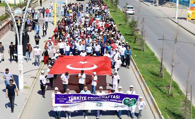 Ağrı'da Çevre Yürüyüşü Düzenlendi