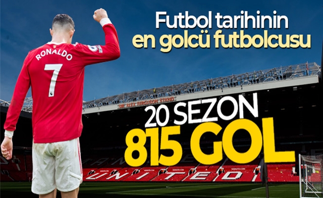 Cristiano Ronaldo, 20 sezona 815 gol sığdırdı