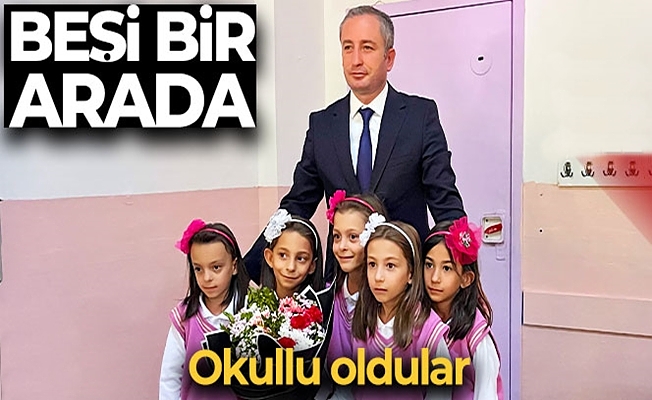 Ağrılı beşiz kız çocukları  bir arada