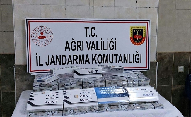 Ağrı'da kaçak sigara operasyonu