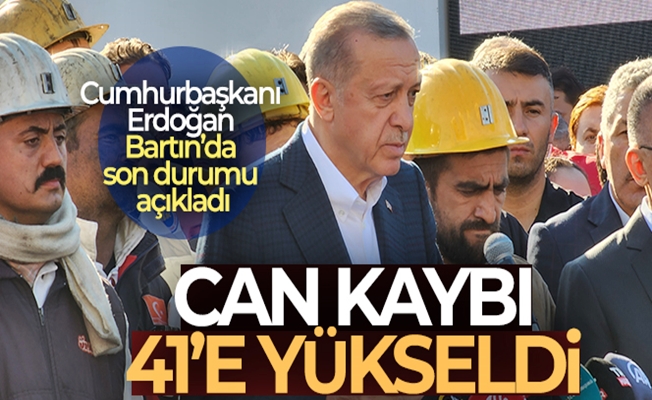 Cumhurbaşkanı Erdoğan, Amasra'daki maden kazasında: Merhumlarımızın sayısı 41 yükseldi!