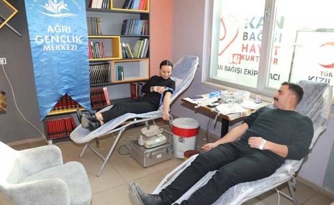 Ağrı GSİM'den kan bağış kampanyasına destek