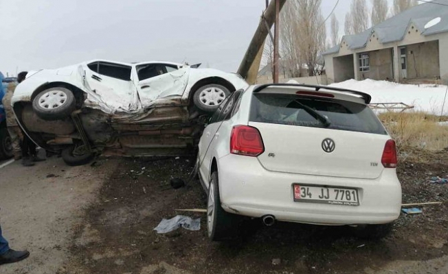 Ağrı'da yaşanan trafik kazalarında 9 kişi yaralandı