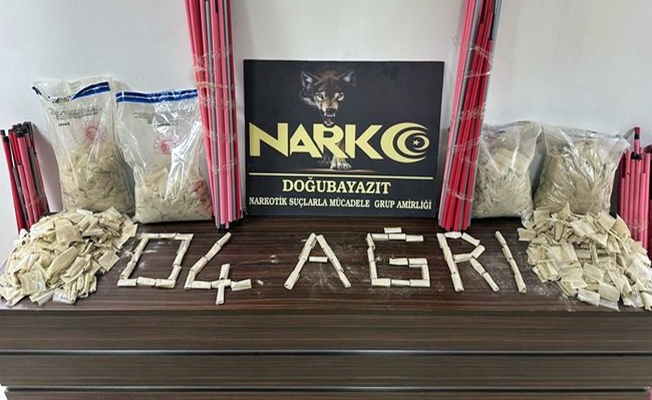 Ağrı'da 34 kilo eroin ele geçirildi