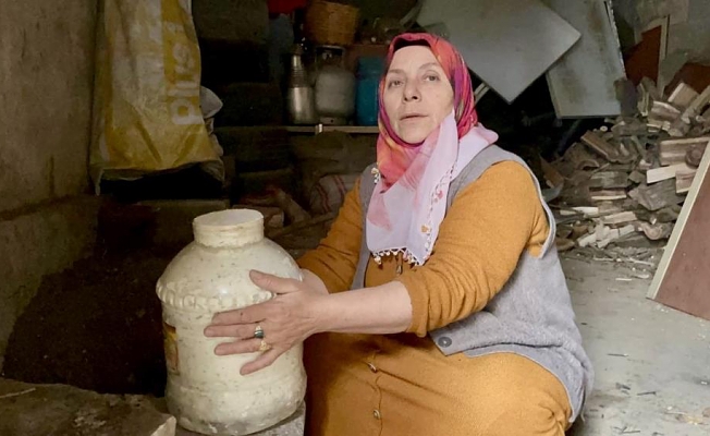 Aylarca toprak altında bekletilen peynirler sofraları süsledi