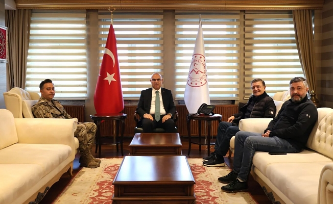 Ağrı Valisi Mustafa Koç, Yılmaz Vural ve Beraberindeki Heyeti Makamında Ağırladı