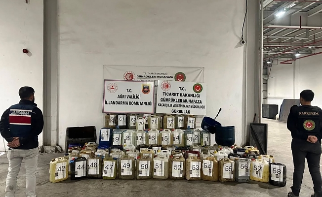 Ağrı’da 1 Ton 167 Kilogram Sıvı Metamfetamin Ele Geçirildi: 3 Gözaltı