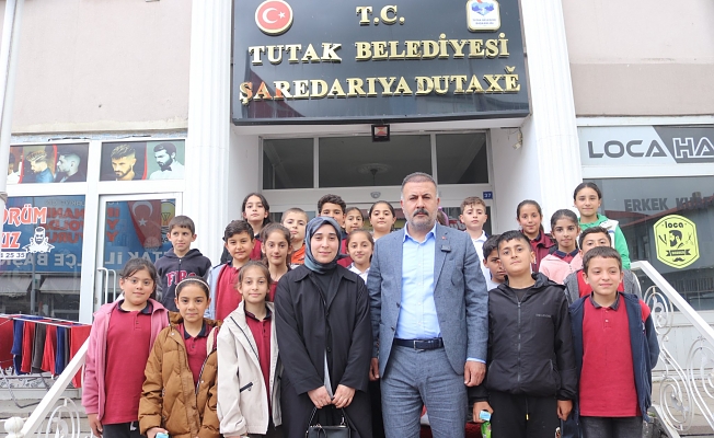 Gazi İlköğretim Okulu Öğrencilerinden Başkan Fevzi Sayan’a Ziyaret