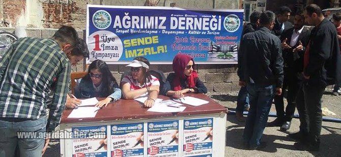 Ağrı'da Araştırma Hastanesi İçin İmza Kampanyası