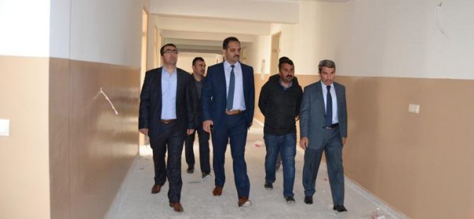 Bingöl Milli Eğitim Müdürü Sarı, okul inşaatlarını inceledi