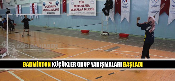 Badminton Küçükler Grup Yarışmaları Başladı