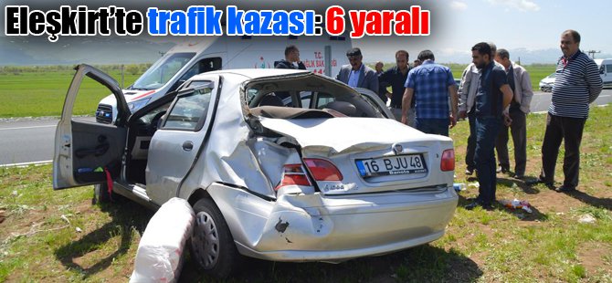 Ağrı'da trafik kazası: 6 yaralı