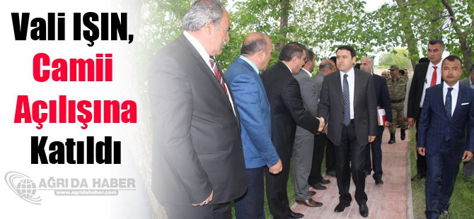 Vali Işın, Camii açılışına katıldı