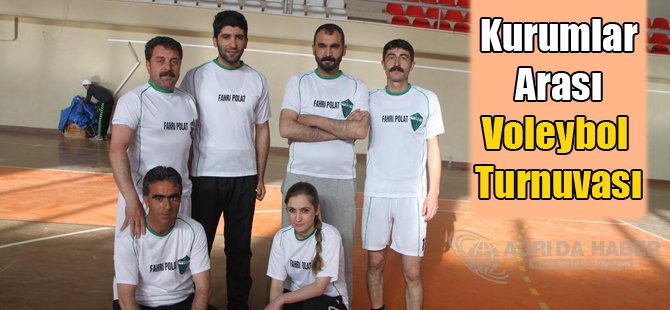 Diyadin'de kurumlar arası voleybol turnuvası