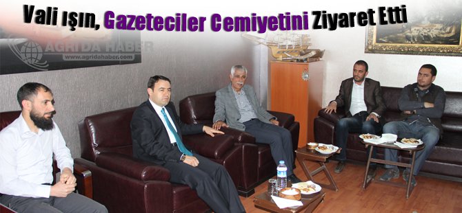 Vali ışın, Gazeteciler Cemiyetini ziyaret etti
