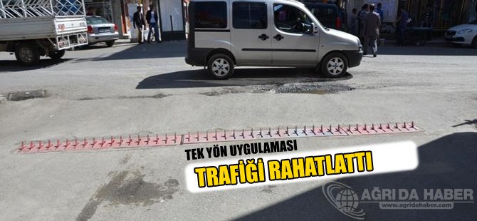 Ağrı'da tek yön uygulaması trafiği rahatlattı