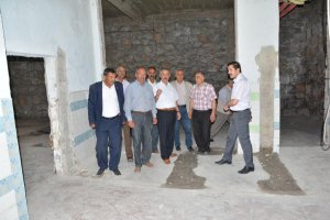 Belediye Başkanı Gürsoy, hamam inşaatını inceledi