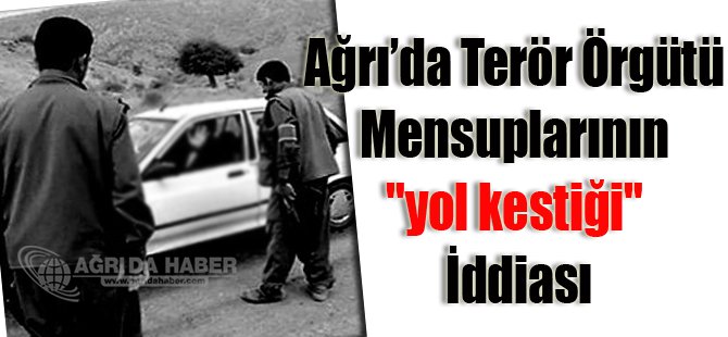 Terör örgütü mensuplarının 'yol kestiği'