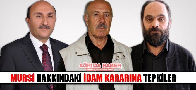 Mursi hakkındaki idam kararına tepkiler