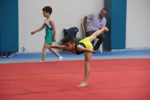 Malatya'da cimnastik lig yarışması başladı