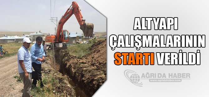 Tutak Belediyesi Altyapı Çalışmalarının Startını Verdi