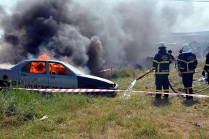 Yangın tatbikatı gerçeği aratmadı