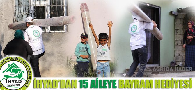 İHYAD'dan  15 Aileye Bayram Hediyesi