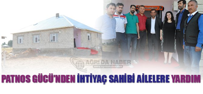Patnos Gücü Belediye Spor'dan ihtiyaç sahibi aileye yardım